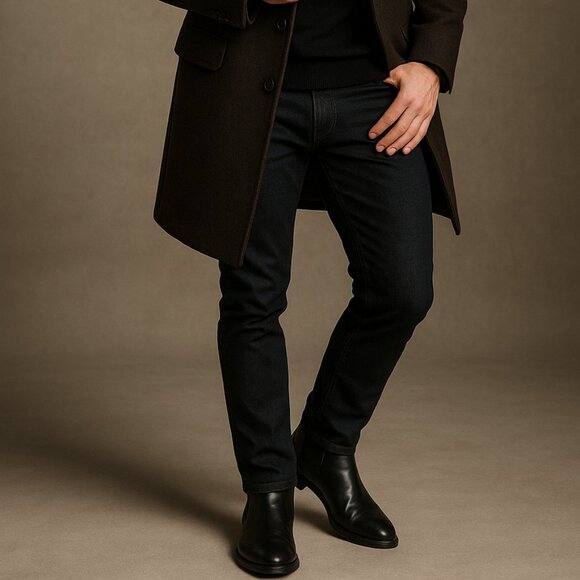 Johnston & Murphy Black Italian Leather Chelsea Boots – Size 12M - Picture 1 of 11